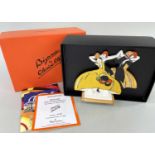 WEDGWOOD CLARICE CLIFF 'AGE OF JAZZ' TWIN DANCERS, limited edition (107/1000) shape 434, with COA,