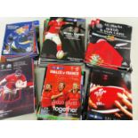 QUANTITY OF RUGBY UNION TEST MATCH PROGRAMMES FROM THE MODERN ERA including 2005 British Lions v New