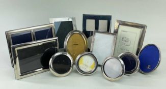 ASSORTED SILVER ELECTROPLATE & CHROME PHOTOGRAPH FRAME (12)