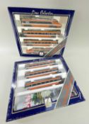 LIMA HO GAUGE TGV SET, comprising 149772 locomotive and 149883 coach sets, in SNCF orange, boxed (2)