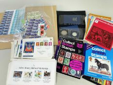 ASSORTED STAMPS & COINS, including appr. 94 EII first day covers, various old stamp catalogues, 2x