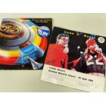 TWO RARE VINYL ALBUMS, comprising Electric Light Orchestra 'Out of the Blue' special edition blue