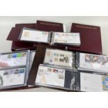 ASSORTED ROYAL MAIL FIRST DAY COVERS, in red and brown vinyl albums (approximately 263)