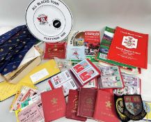 RUGBY UNION EPHEMERA including WRU handbooks, ticket-stubs, circa 1970s posters, pin-badges, Western