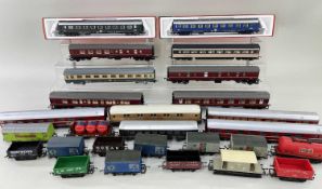ASSORTED HO/OO UNBOXED ROLLING STOCK, mainly Lima including 11 coaches, 14 goods wagons, together
