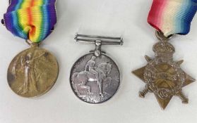 WWI GROUP OF THREE, to Sgt. G. Beech Welsh Regiment, 34507Comments: one lacks ribbon