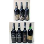 SELECTION OF PORT including three bottles of 1977 Taylors Vintage Port, two bottles of 1985
