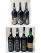 SELECTION OF PORT including three bottles of 1977 Taylors Vintage Port, two bottles of 1985