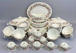 MINTON ROSE GARLAND FINE BONE CHINA - approximately 75 pieces
