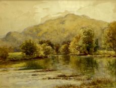 F BESWICK watercolour - titled 'The Church Pool, Betws y Coed', 30 x 40cms, signed and dated 1921