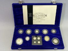 ROYAL MINT YEAR 2000 UNITED KINGDOM MILLENNIUM SILVER COLLECTION PROOF SET - to include the