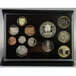 ROYAL MINT 2009 UK PROOF COIN SET - with rare Kew Gardens 50p, the twelve coin set in original
