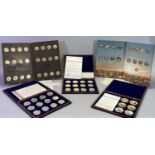WINDSOR MINT COINS COLLECTION NAVY, SHIPS, AVIATION - 5 sets totalling 78 coins to include a cased