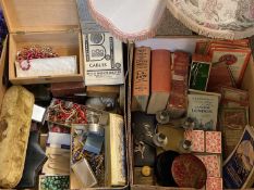 MIXED COLLECTABLES - to include costume jewellery, pearls, Ronson ashtray, playing cards, table