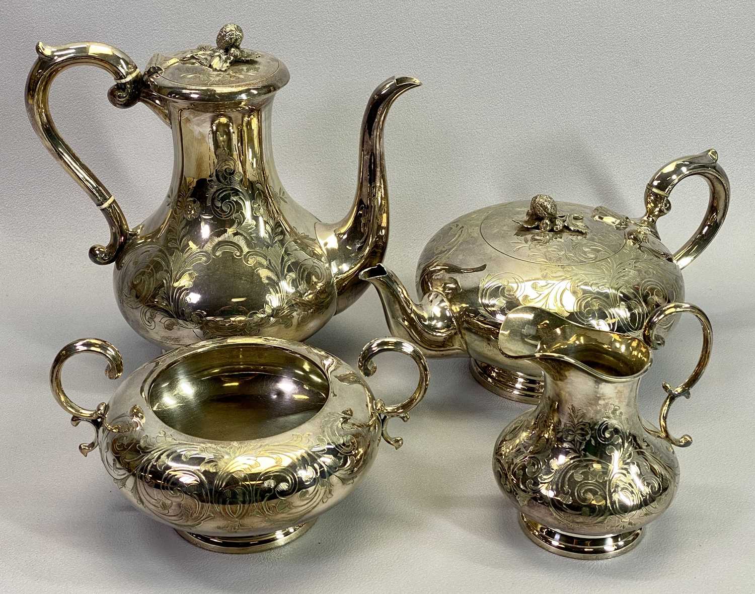 4 PIECE TEA SERVICE and other electroplate and metal items - Image 2 of 2