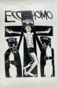 PAUL PETER PIECH (1920-1996) two-colour lithograph - entitled 'Ecce Homo', relating to the cold