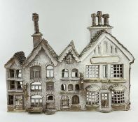 PENALLY POTTERY MODEL OF AN ELIZABETHAN-STYLE RESIDENCE 56cms wide Provenance: private collection