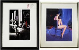 TWO PRINTS comprising CHARLES WILLMOTT limitied edition (45/250) print, entitled 'Cabaret I',