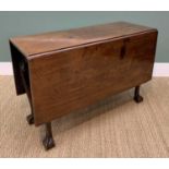 MID-18TH CENTURY MAHOGANY GATELEG DINING TABLE, possibly Irish, rectangular drop-flap top on