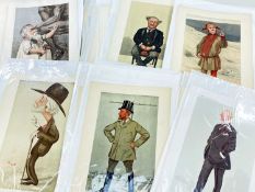 LESLIE WARD (1851-1922) AKA 'SPY' collection of 32 x 'Vanity Fair' prints - caricatures of figures