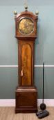 EARLY 19TH CENTURY MAHOGANY 8-DAY LONGCASE CLOCK, George Lefever, Wisbeach, 12-in brass dial with