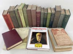CHARLES DARWIN BOOKS relating to him or by him, including 'Origin of Species', 6th edition (33,