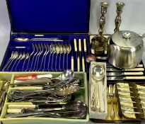 CASED & LOOSE EPNS CUTLERY & OTHER METALWARE