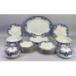 GRIMWADES POTTERY PART DINNER SERVICE - 25 pieces to include covered sauce tureens, oval meat