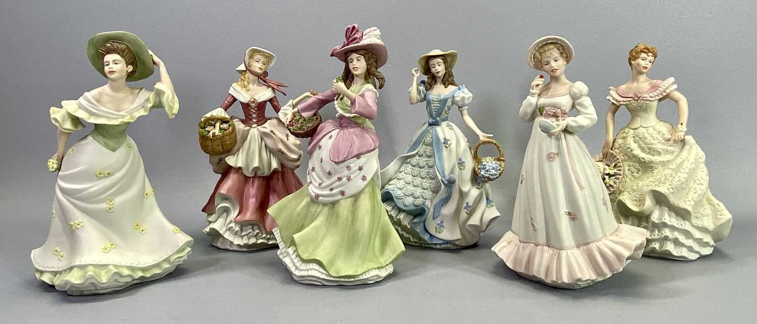 WEDGWOOD FINE PORCELAIN LADY FIGURINES (6) - to include Rose, Iris, Cherry, Lily, Primrose and - Bild 2 aus 2