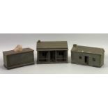 DINORWIC SLATE QUARRY MINIATURE MODELS (3) - to include a cabin with verandah, 9.5cms H, 14.75cms W,