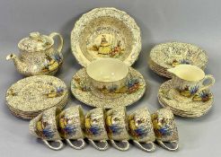 MERITAS WARE 'DAINTY LADY' TEA & TABLE WARE by J Fryer & Son Tunstall, 29 pieces including a