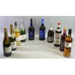 SPARKLING & OTHER TABLE WINES, Harveys Bristol Cream and Sherry, ETC - 10 bottles