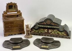 MIXED COLLECTABLES GROUP - to include an Apprentice type mirrored dressing chest, 30cms H, 20cms