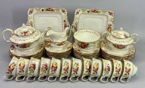 RADFORDS-FENTON CHINA TEAWARE, 42 PIECE - to include teapot and cover, sucrier and cover, milk jug
