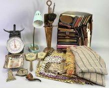 MIXED COLLECTABLES GROUP - to include numerous leather purses/wallets and other goods, Welsh wool