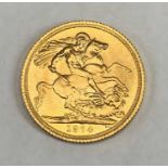 ELIZABETH II GOLD FULL SOVEREIGN 1974