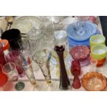 CRANBERRY, RUBY, OTHER COLOURFUL & UTILITARIAN GLASSWARE - a mixed parcel