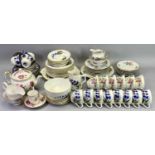 VICTORIAN & LATER MIXED TEAWARE including 'Hiller & Co' Windsor china, Royal Albert 'American