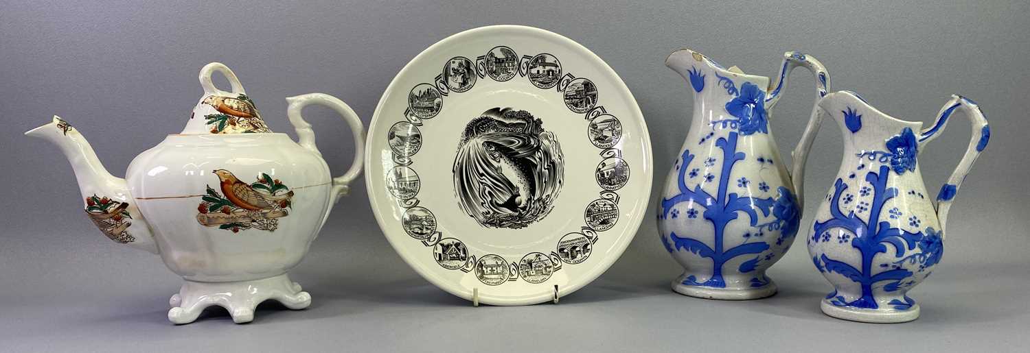 VICTORIAN & LATER POTTERY, PORCELAIN & COLLECTABLES GROUP - to include Victorian teapot and cover, - Bild 2 aus 2