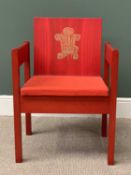 PRINCE OF WALES INVESTITURE CHAIR, 1969, designed by Lord Snowdon and manufactured by Welsh