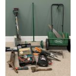 GARDEN TOOL ASSORTMENT to include long and short handled tools ETC