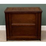 VINTAGE OAK BLANKET CHEST, 86cms H, 96cms W, 42cms D