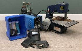TOOLS - Clarkeweld 130 TE welder and accessories and a bench top scroll saw E/T