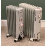 OIL FILLED RADIATORS (2) - on castors, E/T