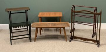 FURNITURE ASSORTMENT (6) to include assorted side and occasional tables, clothes airers ETC