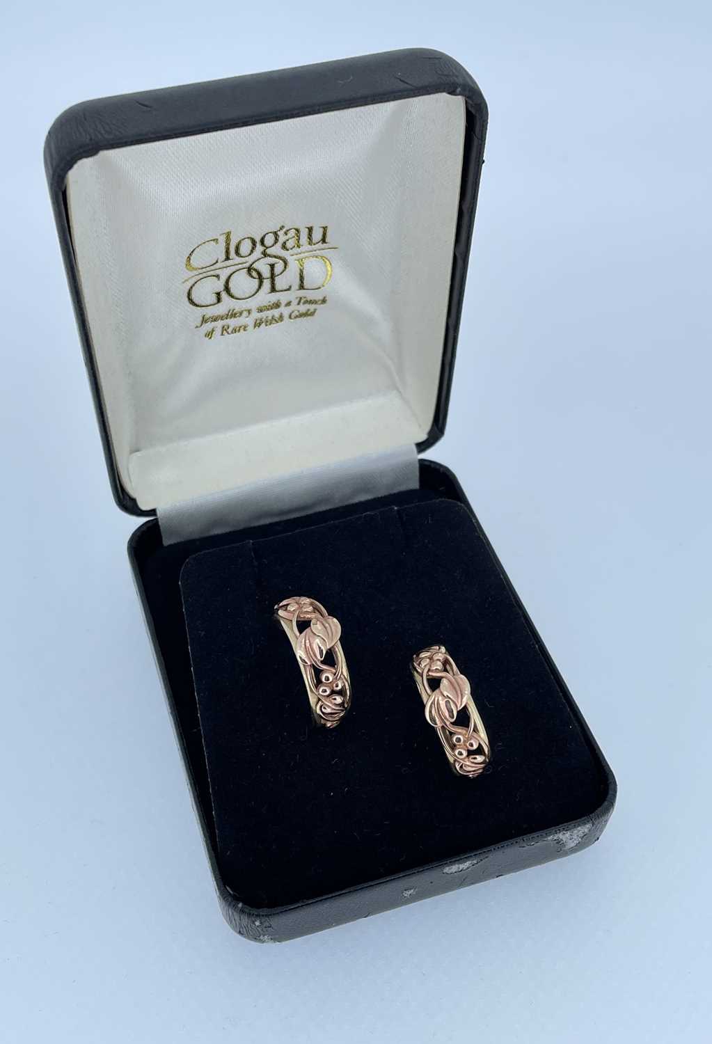 PAIR OF 9CT GOLD CLOGAU EARRINGS, 5.4gms, in Clogau box Provenance: private collection Bridgend - Image 2 of 2