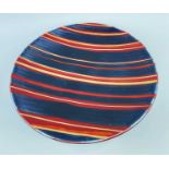 BOXED POOLE POTTERY 'DECADENCE' PLAQUE of circular form, 40cms diam