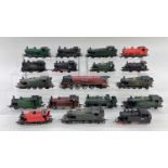 ASSORTED 00/H0 GAUGE STEAM LOCOS, including six tank locos in GWR green livery, and Duchess of