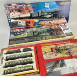 FOUR BOXED HORNBY 00 GAUGE TRAIN SETS, including The Hornby R1019 Flying Scotsman, 00 gauge train