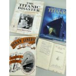 TITANIC INTEREST: four books comprising 'Discovery of the Titanic' by Robert D. Ballard, signed by